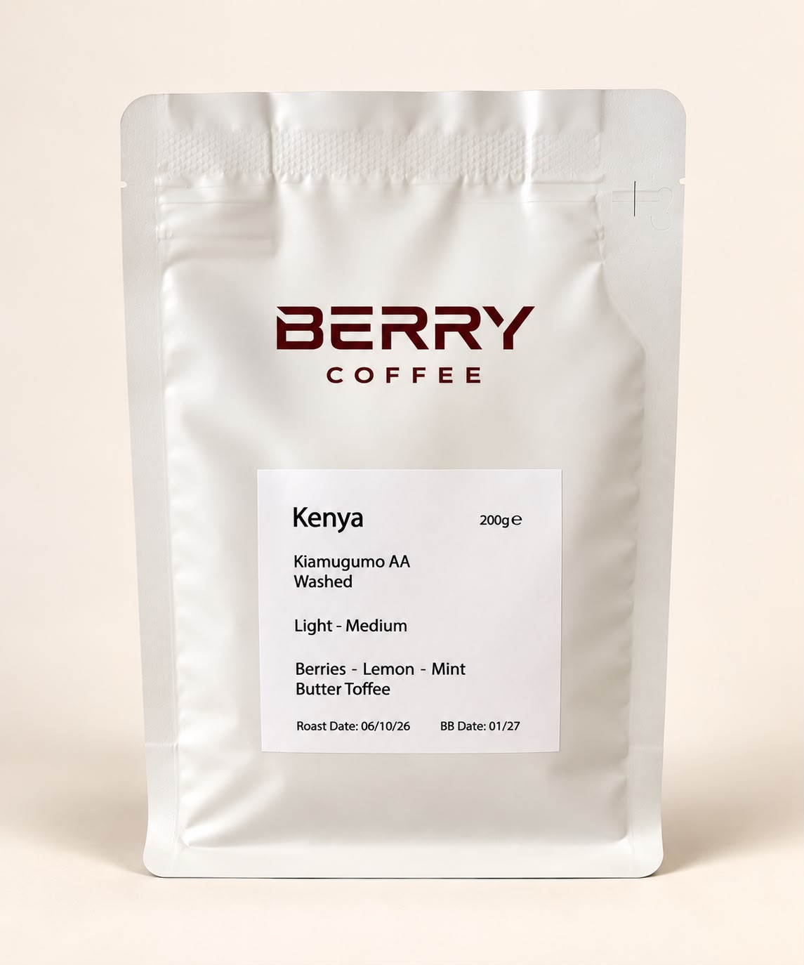 Kenya Kiamugumo AA — Specialty Coffee Beans (200g)
